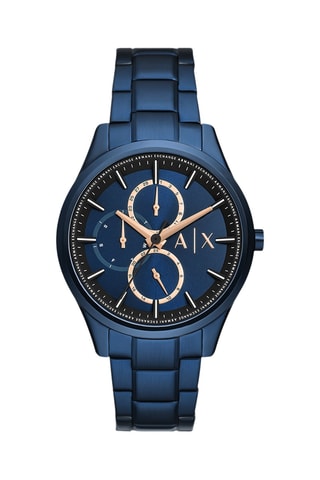 Montre à quartz en métal - Bleu