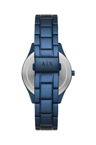 Montre à quartz en métal - Bleu