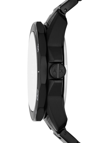 Montre à quartz en acier - Noir