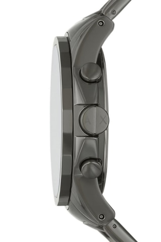 Montre à quartz en acier - Chronographe - Gris