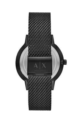 Montre à quartz en acier - Noir