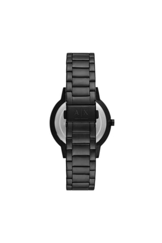 Montre à quartz en acier - Noir