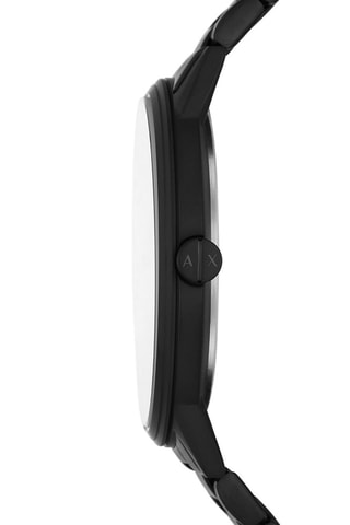 Montre à quartz en acier - Noir