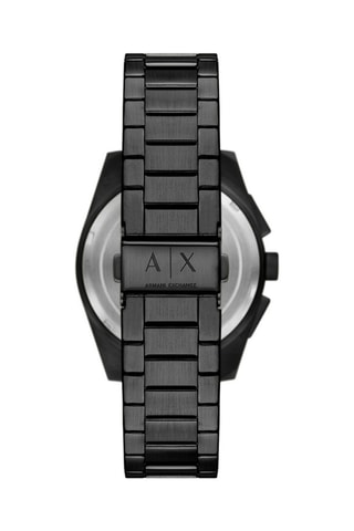 Montre à quartz en acier - Chronographe - Noir