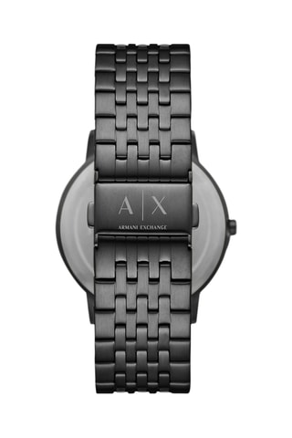 Montre à quartz en acier - Noir