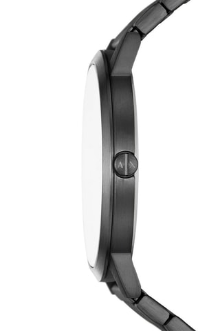 Montre à quartz en acier - Noir