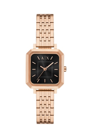 Montre à quartz en acier - Doré rose