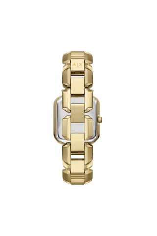 Montre à quartz en acier - Doré et bleu