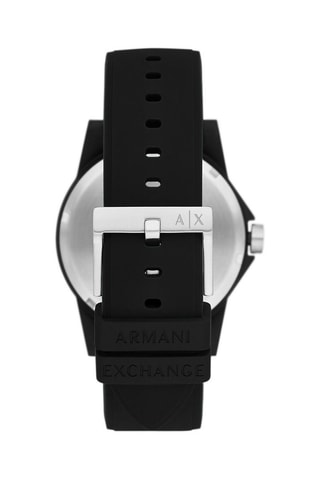 Montre à quartz en caoutchouc - Noir et blanc