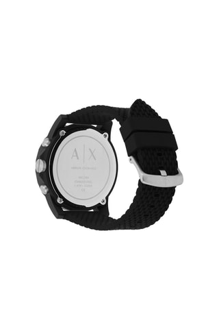 Montre à quartz en silicone 
Chronographe - Noir