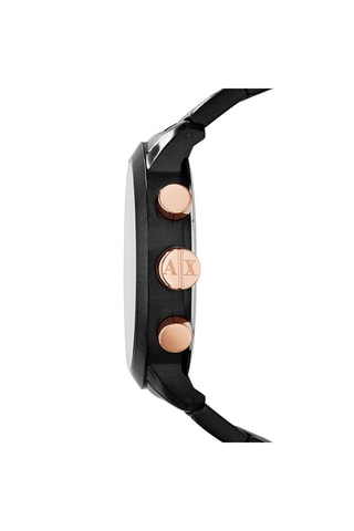 Montre à quartz en acier  Chronographe - Noir