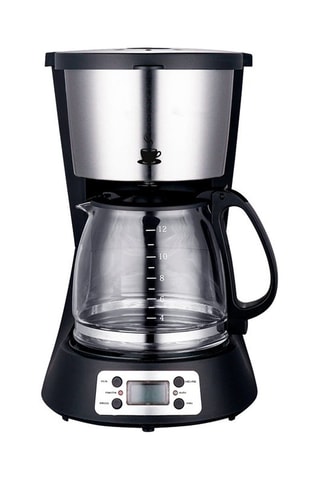 Cafetière - 1,5 l - 1000 W - Argenté et noir