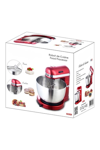 Robot de cuisine - 3,5 l - 350 W - 5 vitesses - Rouge