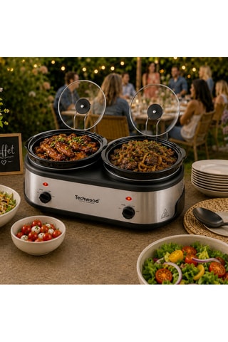 Mijoteuse double cuve - 2 x 2,5 l - 280 W