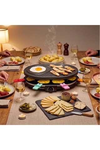 Appareil à raclette - 8 personnes - 1200-1400 W
