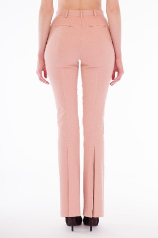 Linnen Broek Hoge Taille - Roze
