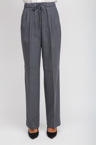 Pantalon taille haute - Gris foncé - Gris