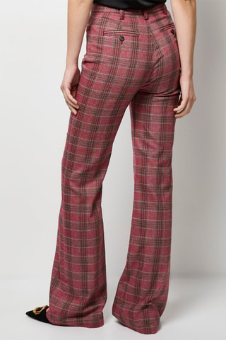 Pantalon taille haute - Bordeaux