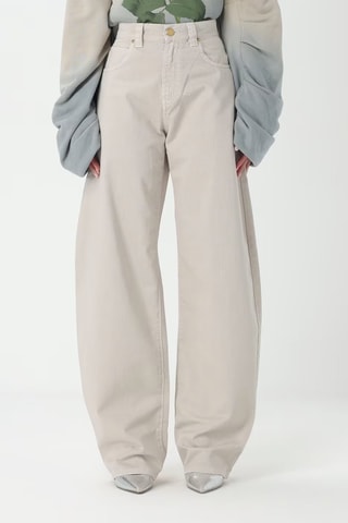 Jean taille haute - Beige - Beige