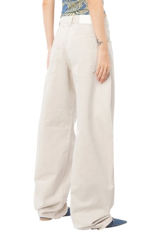 Jean taille haute - Beige - Beige