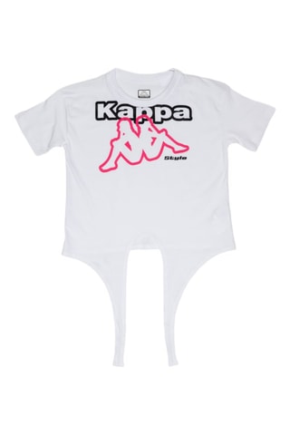 T-shirt - Blanc, noir et rose