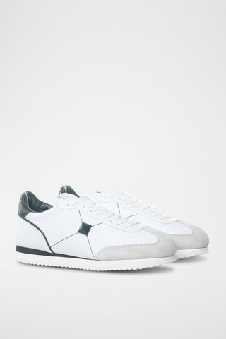 Leren Sneakers Stud Around - Valentino - Wit, grijs en groen