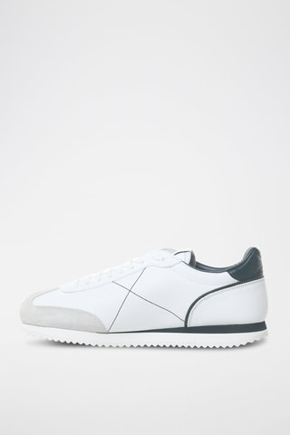 Leren Sneakers Stud Around - Valentino - Wit, groen en grijs