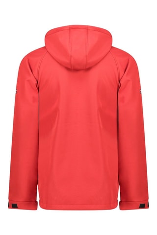 Veste Softshell à capuche - Rouge, blanc et gris