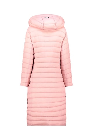 Doudoune longue Azuleak - Rose et gris