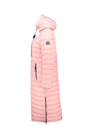 Doudoune longue Azuleak - Rose et gris