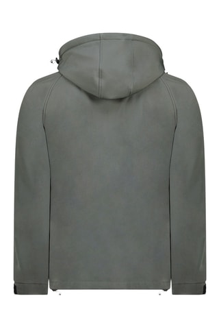 Veste à capuche Softshell - Gris et rouge