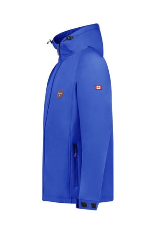 Veste Softshell à capuche - Blanc, bleu et rouge