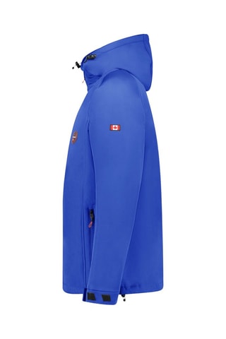 Veste Softshell à capuche - Blanc, bleu et rouge