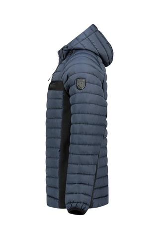 Doudoune Softshell Arethaneak - Noir et bleu