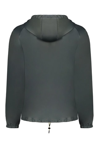 Veste à capuche - Blanc, gris et vert