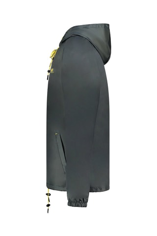 Veste à capuche - Blanc, gris et vert
