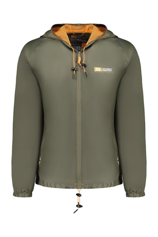 Veste à capuche - Blanc, orange et vert