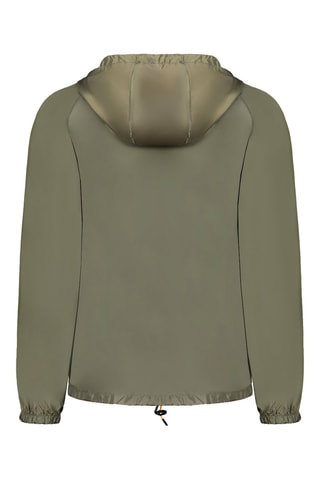 Veste à capuche - Blanc, orange et vert