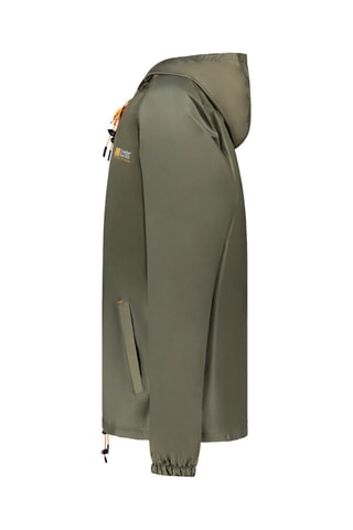 Veste à capuche - Blanc, orange et vert