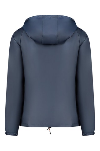 Veste à capuche - Blanc, bleu et jaune