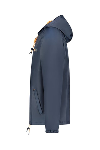 Veste à capuche - Blanc, bleu et jaune