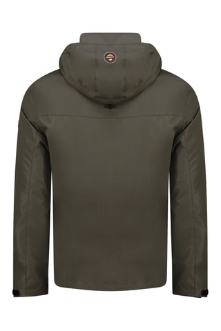 Veste à capuche - Noir, vert et orange