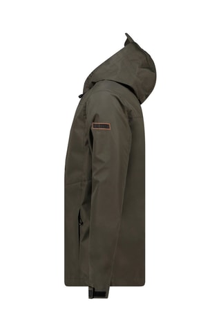 Veste à capuche - Noir, vert et orange