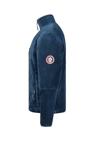 Veste polaire Uploadeak - Blanc, rouge et bleu
