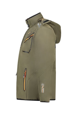 Veste à capuche Royauteak - Vert, orange et gris