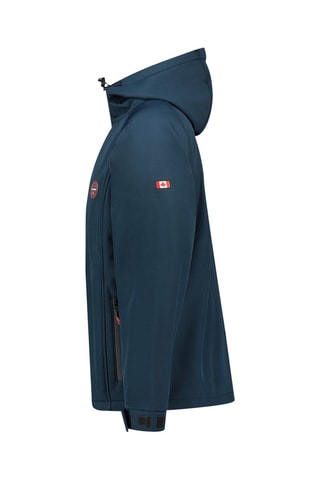 Veste à capuche Softshell Tamigobadge - Bleu