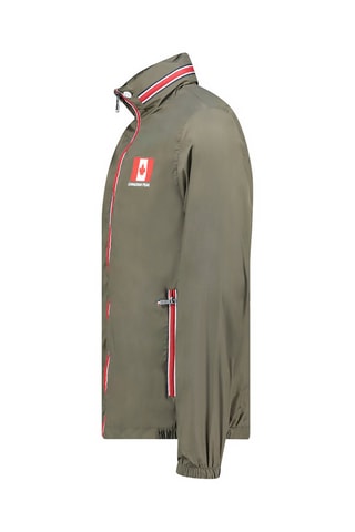 Veste à capuche - Blanc, rouge et vert