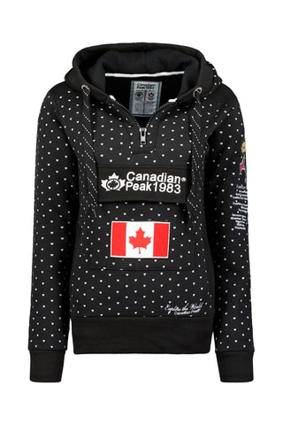 Sweat à capuche Gyrelle - Noir