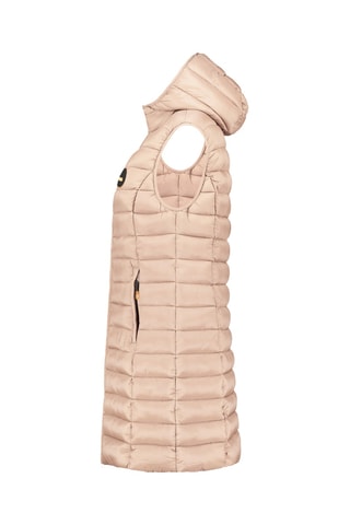 Doudoune longue sans manches à capuche Vatikamapeak - Beige