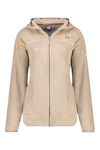 Sweat polaire à capuche - Beige